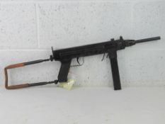A deactivated Madsen SMG SN 113677.