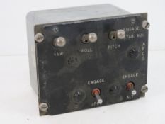 An F-4 Navigation/Communication Instrument, with identity plate to the back. PT No. 756D493G1.