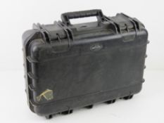 An SKB plastic case, made in the USA.