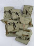 Twelve Canvas AK Magazine Pouches.