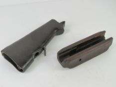 A BAR 1918 Bakelite stock with a BAR 1918 foregrip