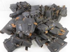 Twenty-five Black Mosin Nagant Double Pouches.