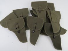 Twelve Canvas Holsters.