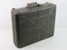 A WWII German stick grenade transit case having German marks upon.