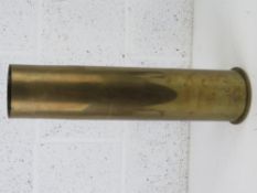 A WWI German inert shell case dated 1918.