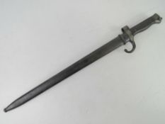 A French model 1892 (Mannlicher Berthier) bayonet with scabbard, matching numbers,