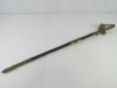 A WKC Royal Navy sword with scabbard.