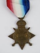 A 1914-15 Star medal 1724 Cpl C.F. ROWLAND E.