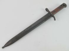 A Finish Army M27 bayonet with scabbard by Hackman & Co.