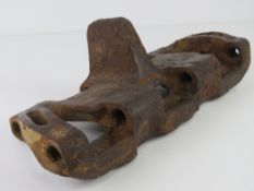 A German Panzer tank track relic. A34 bsw makers mark and MV 4 marks on the track.