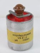 An inert Czech VS4-Z Illumination grenade, with fuze.