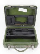 A British Army CWS sight transit case wi