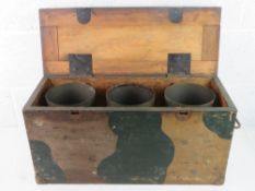 A WWII German shell transit case with in