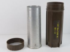 An inert British 88mm Blank M41 shell ca