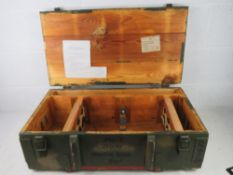 A German RPG-7 Rocket transit box.