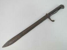A WWI German Butcher's Bayonet Relic.