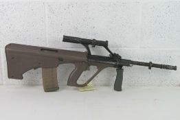 A deactivated Steyr AUG 5.56mm Assault R
