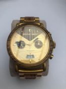 A 2020 Original Grain gold plated gentleman's Chronograph wrist watch.
