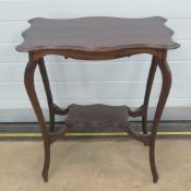 An Edwardian planter table, approx 70 x 47 x 73cm.