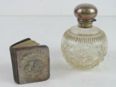 A HM silver covered pocket prayer book,