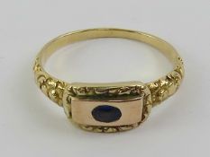 A 19th century William IV mourning ring engraved 'Jane Gates d.