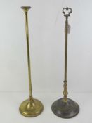 A brass doorstop bearing plaque for Goldfield Hotel Goldfield Nevade, weighted.