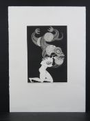 Marian Maguire 'Hercules Wrestles The Taniwha' 2015 etching on Velin Arches white 250g paper,