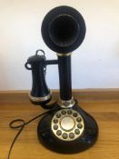A contemporary 'candlestick' telephone as made by Betacom.