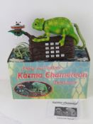 A 'Fully Animated Karma Chameleon Telephone', in original box, untested.