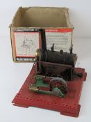 A Mamod steam engine with original box (box a/f).