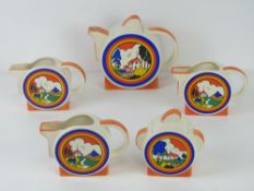 A Clarice Cliff design later produced by Moorland Chelsea Works Burslem Staffordshire;