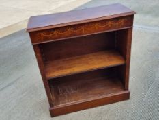 An Edwardian style bookcase, probably by Brights of Nettlebed, 85 x 32.5 x 94cm.
