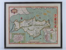 Map; a contemporary copy of John Speed's 