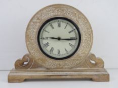 A contemporary mantle clock.