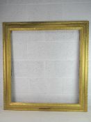 Early to mid 20 th C gilt portrait frame - having stylized Egg and Dart inner,