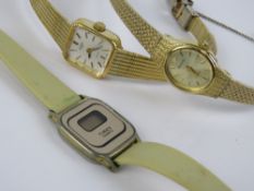 Three ladies wristwatches being Timex di