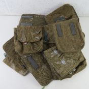 Twelve East German AK Camo Ammo Pouches.