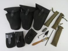 Three Skorpion smg sets, includes smg ho