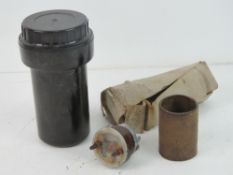 A WWII German Bakelite fuse and fuse pot