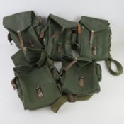 Five Hungarian AK47 Leather mag pouches