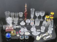 A quantity of assorted glassware includi