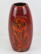 An Anita Harris 'Ozzie the Owl' art vase