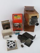 A vintage Bender 2.8:85mm cine projector