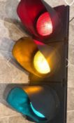 A full set of traffic lights having remo