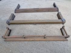 Three brass fenders, one a/f.