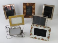 A Royal Albert Old Country Roses photograph frame,