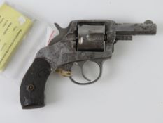 A deactivated Harrington & Richardson American Model .38 S&W Calibre Five Shot Revolver.