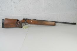 A deactivated Anschutz Model 54 .22LR Match Rifle.
