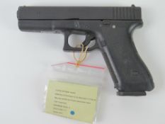 A deactivated Glock 17 pistol. With certificate.