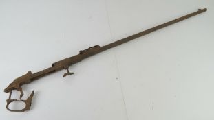 A WWII Russian Mosin Nagant rifle relic.